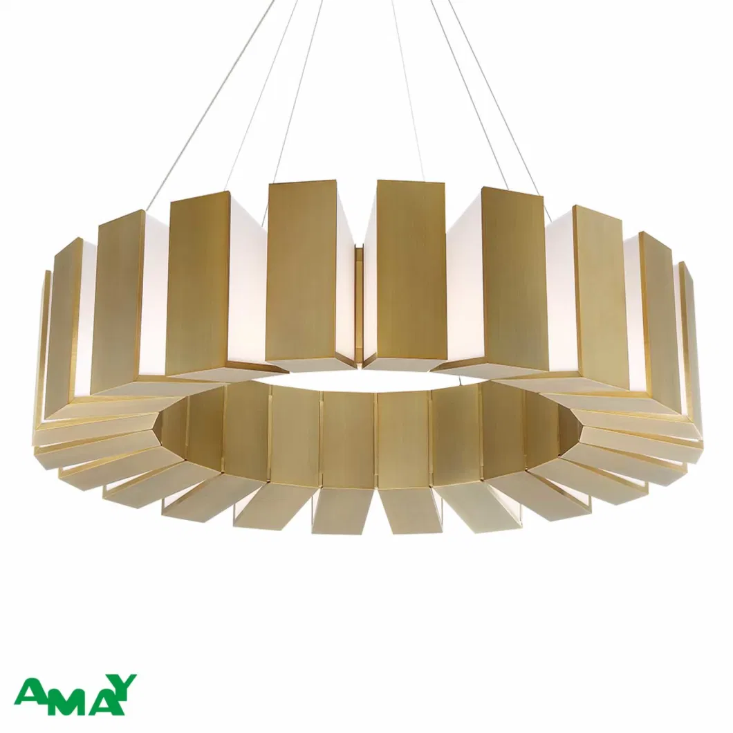 Modern Stainless Steel Customized Made LED Chandelier for Hotel