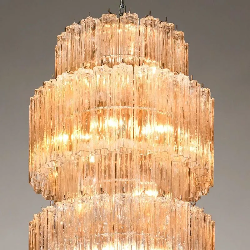Modern Luxury Hotel Villa Glass Lamp Pendant Lights Ceiling Chandelier