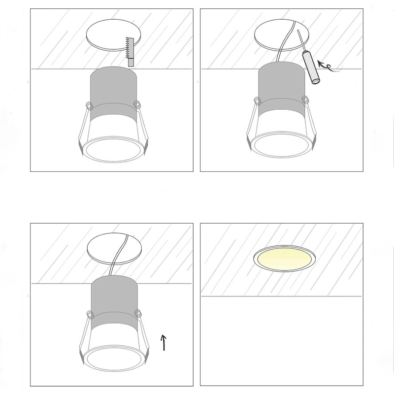 Free Sample Mini Spot Light Energy Saving Lamp Anti-Glare 10W LED Downlight