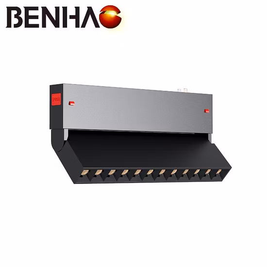 Modern Decorative Commercial Lighting, Hanging/Embedded/Surface Rail, Chandelier Line Grille Light Magnetic Track Spotlight