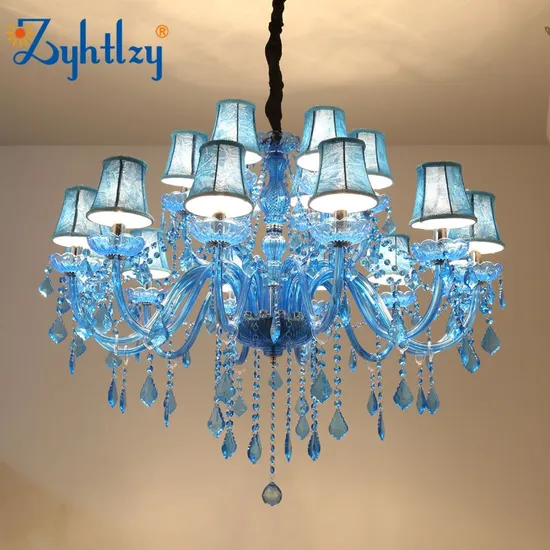 Super Skylite Home Decoration LED Indoor Modern Luxury Crystal Glass Large Ceiling Pendant Pendant Hotel Light Chandelier